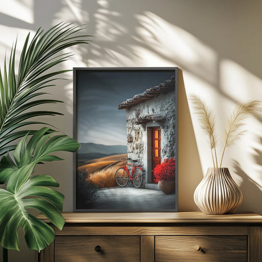 Golden Hour Countryside Wall Art – Timeless Rustic Statement Frame